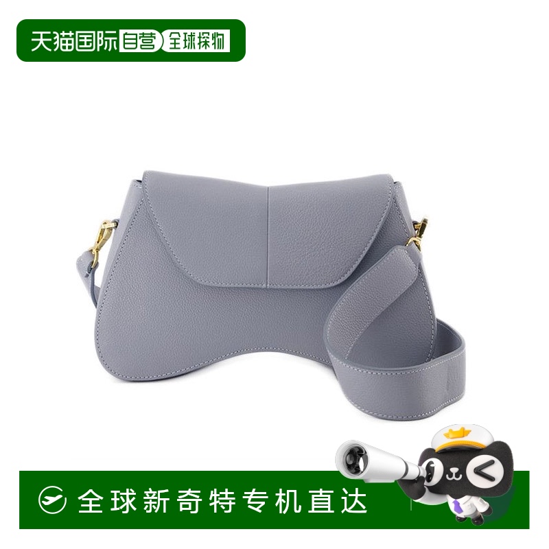 自营elleme太空流浪包-灰色/蓝色-皮革-灰色【美国奥莱】直发