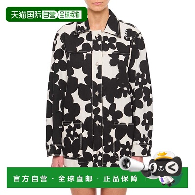 自营marniCotton Gabardine Workwear Jacket - black 美国奥莱直