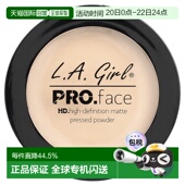 香港直邮L.A. 定妆 Girl洛杉矶女孩哑光粉饼象牙白持久服帖7g正品