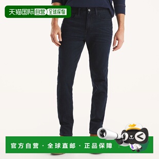 自营Nautica 男士运动修身弹力牛仔裤 - 黑色泻湖水洗 美国奥莱直