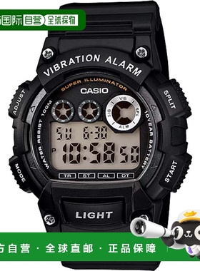 自营Casio Men's Shock-Resistant Digital Sport Watch with Bla