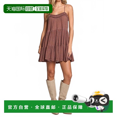 自营saltwater luxeGenevieve Mini Dress In Mocha - mocha 美国