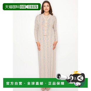自营yal Dress Set beige Maxi Cardigan Knit yorkBeige new