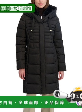 自营Tahari Casey Puffer Jacket - black 美国奥莱直发