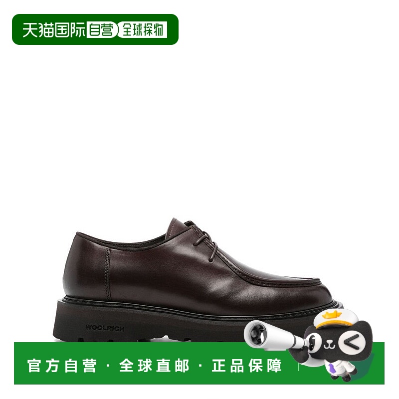 自营woolrichLeather Paraboot Shoe - brown 美国奥莱直发