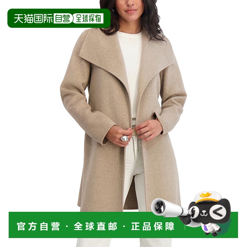 自营Tahari Ella Medium Wool-Blend Coat - multi 美国奥莱直发