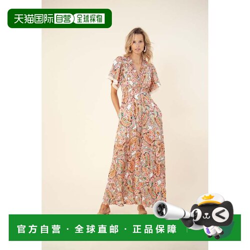 自营hale bobRhona Linen Maxi Dress - ivory 美国奥莱直发