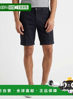 自营Peserico Cotton Men's Shorts - navy blue 美国奥莱直发