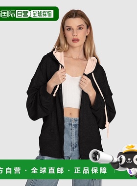 自营 belle & bloomNo Normal Love拉链连帽衫-黑色 美国奥莱直发