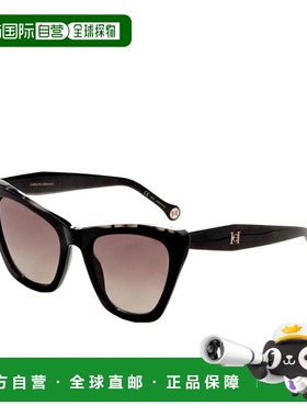 自营Carolina Herrera Women's 55 mm Black Sunglasses - black