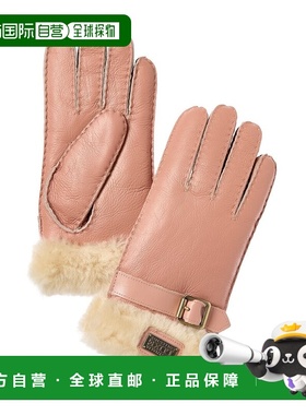 自营Australia Luxe Collective Sheepskin Cuff Gloves - pink
