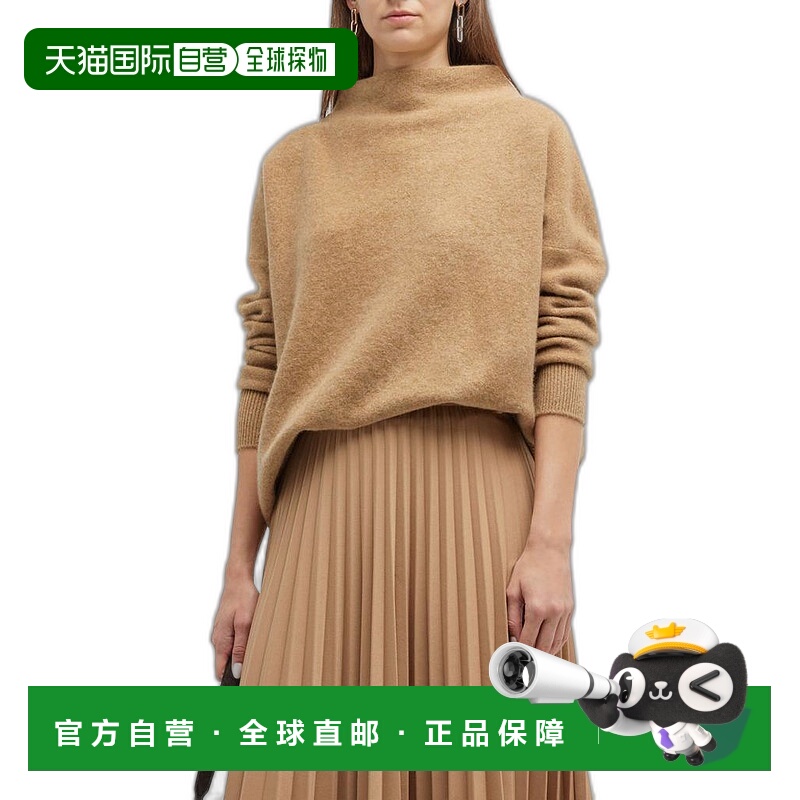 1h可退 【美国直邮】Vince|煮绒羊绒漏斗领套头衫长袖毛衣女装