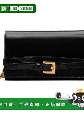 香港直邮潮奢 Balmain 巴尔曼 女士 黑色 Shuffle Calfskin Walle