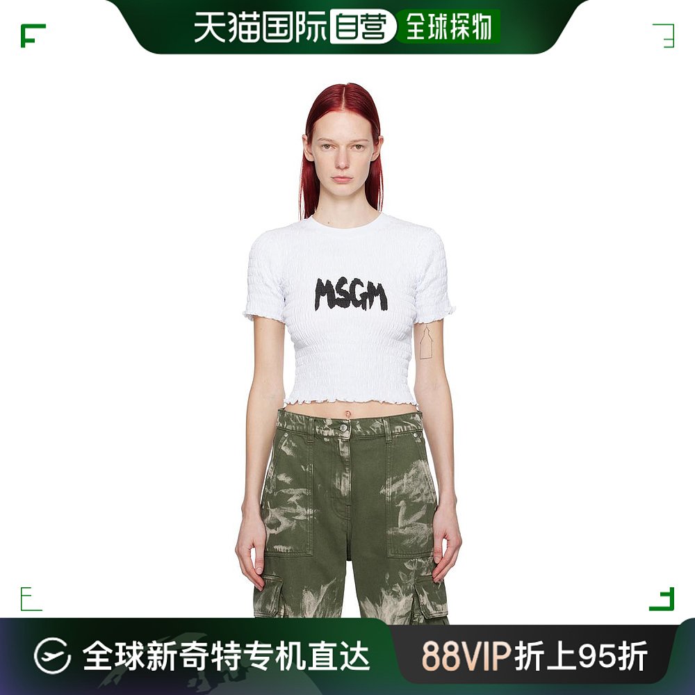 【美国直邮】msgm 女士 上装T恤 女装/女士精品 T恤 原图主图