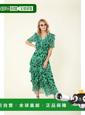 自营hale bobMarah Tiered Dress - green 美国奥莱直发连衣裙