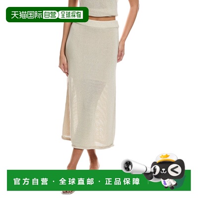 自营A.L.C. Anne Midi Skirt - White 半身裙长裙美国直发奥莱