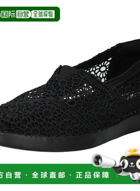 自营Toms Alpargata Plus Loafer Women's Black Moroccan Croche