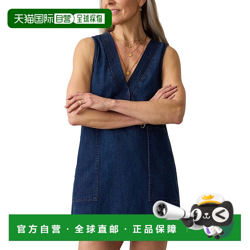 自营Faherty蓝色连衣裙 美国奥莱直发