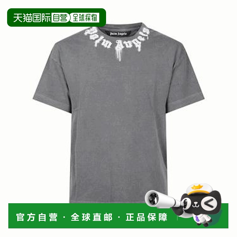 1h可退 香港直邮潮奢 Palm Angels 棕榈天使 男士 灰色 Neck Logo