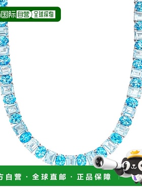 自营Ross-Simons 925 银瑞士和天蓝色托帕石项链 - 18 英寸 【美