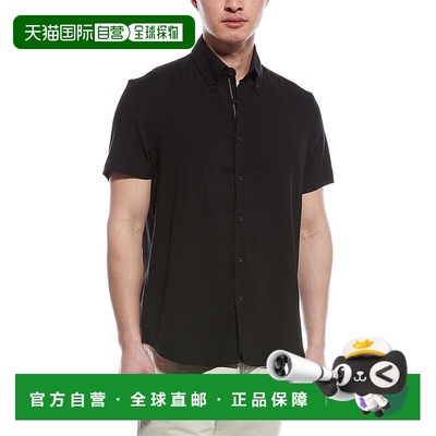 自营 report collection报告系列Seersucker衬衫-黑色 美国奥莱直