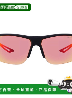 自营Nike Grey Multilayer Red Wrap Men's Sunglasses NIKE TRAI