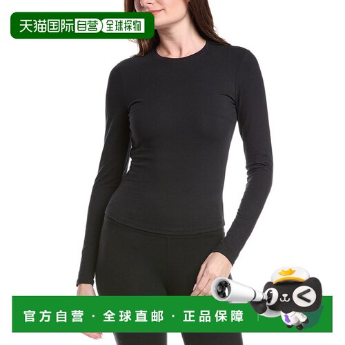 自营Sweaty Betty Essential Sculpt T-Shirt - black 美国奥莱直