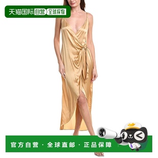 Cami Silk Wrap 自营l latte Amilia Dress 美 agenceL’AGENCE