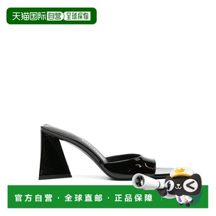 美国奥莱 自营the 黑色 85皮革凉鞋 直发 attico迷你Devon
