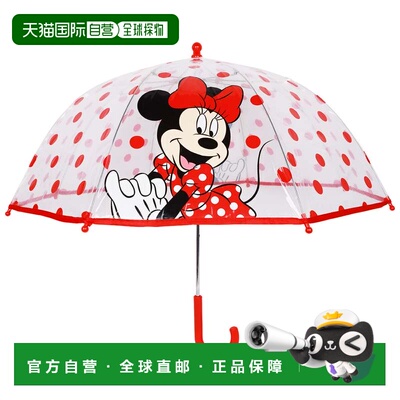 自营Disney Minnie Mouse Children’s Clear Dome Umbrella - re