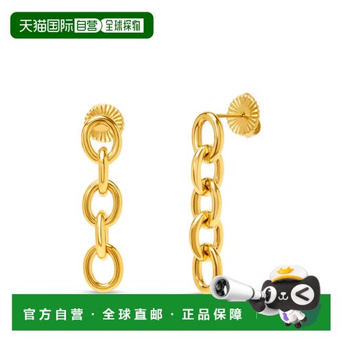 自营Bruno Magli Alessia Chain Dangle Earrings - gold 美国奥