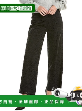 自营 Merlette Lunar 孔眼长裤 - 黑色 美国奥莱直发休闲裤阔腿裤