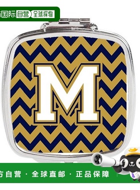 自营 Carolines Treasures CJ1057-MSCM 字母 M 雪佛龙海军正品