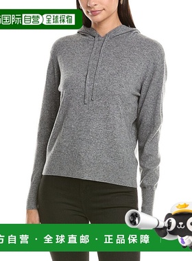 自营InCashmere套头衫羊绒连帽衫-灰色 美国奥莱直发