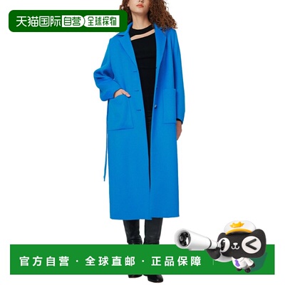 自营Diane von Furstenberg Nene羊毛大衣-亮蓝色 美国奥莱直发