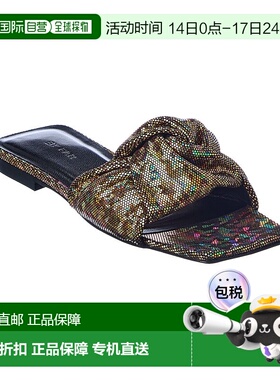 自营By FAR Lima迪斯科皮凉鞋-金色 美国奥莱直发