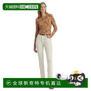 上装 lauren 女士 印花上衣圆领 T恤长袖 美国直邮 ralph
