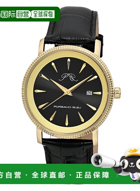 自营Porsamo Bleu Men's Veritas 2 Genuine Leather Band Watch