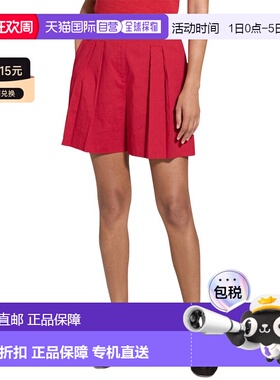 自营Theory Pleated Short - Red 美国奥莱直发短裤