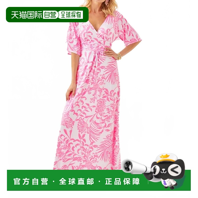 自营lilly pulitzerParigi Maxi Dress In Rousseau Pink Glisten