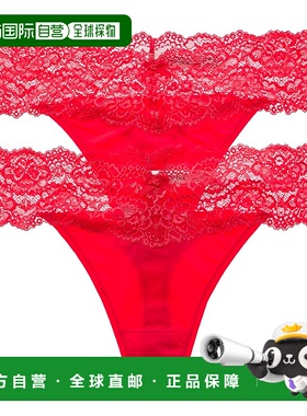 自营skarlett blueSkarlett蓝色2pk女神丁字裤-红色 美国奥莱直发