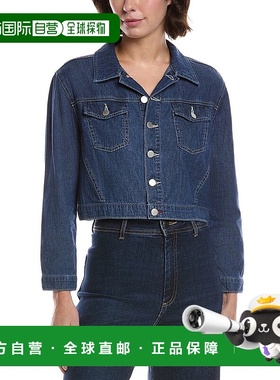 自营L'AGENCE Koda Crop Jacket - Blue 外套美国直发奥莱