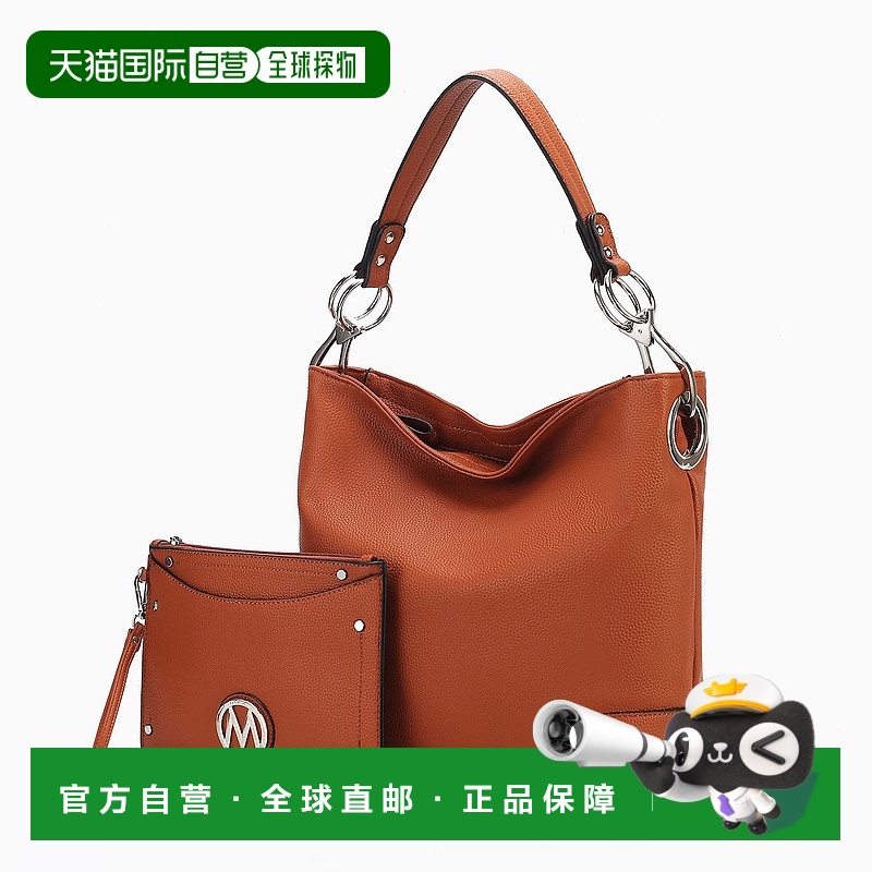 自营 mia k collectionViviana Women's 2Pcs Hobo Bag with Wris