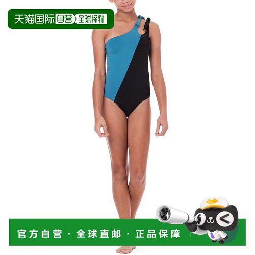 自营Submarine Aligned One-Shoulder One-Piece - black 美国奥