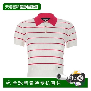 白色 自营 Polo衫 dsquared2 美国奥莱直发 条纹