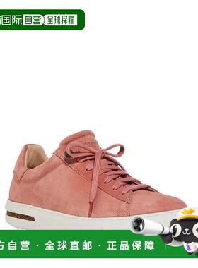 自营 Birkenstock Bend运动鞋女式10-10.5粉红色绒面圆头休闲鞋KH