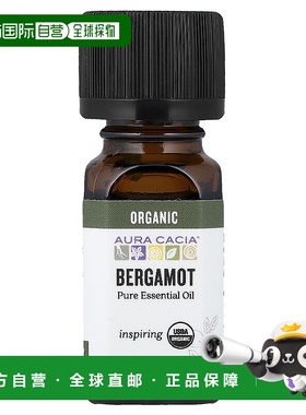 香港直邮Aura Cacia,全精油，有机弗手柑，0.25 液量盎司（7.4 毫