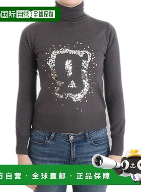 自营 John Galliano Elegant Virgin Wool Turtleneck Women's Sw