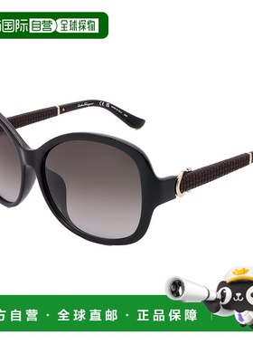 自营 salvatore ferragamoSALVATORE黑铁太阳镜SF744SLA-001-59-1