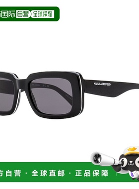 自营 Karl Lagerfeld中性款矩形太阳镜KL6101S 001黑色54mm-001